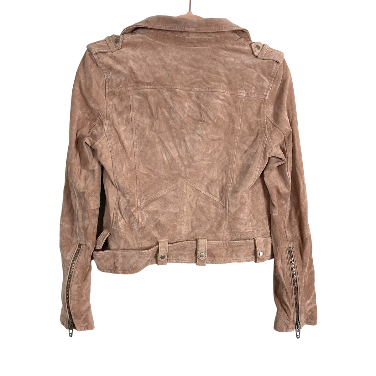 BLANKNYC Brown Suede Leather Moto Jacket- Size S (see notes) – The  display picture 1
