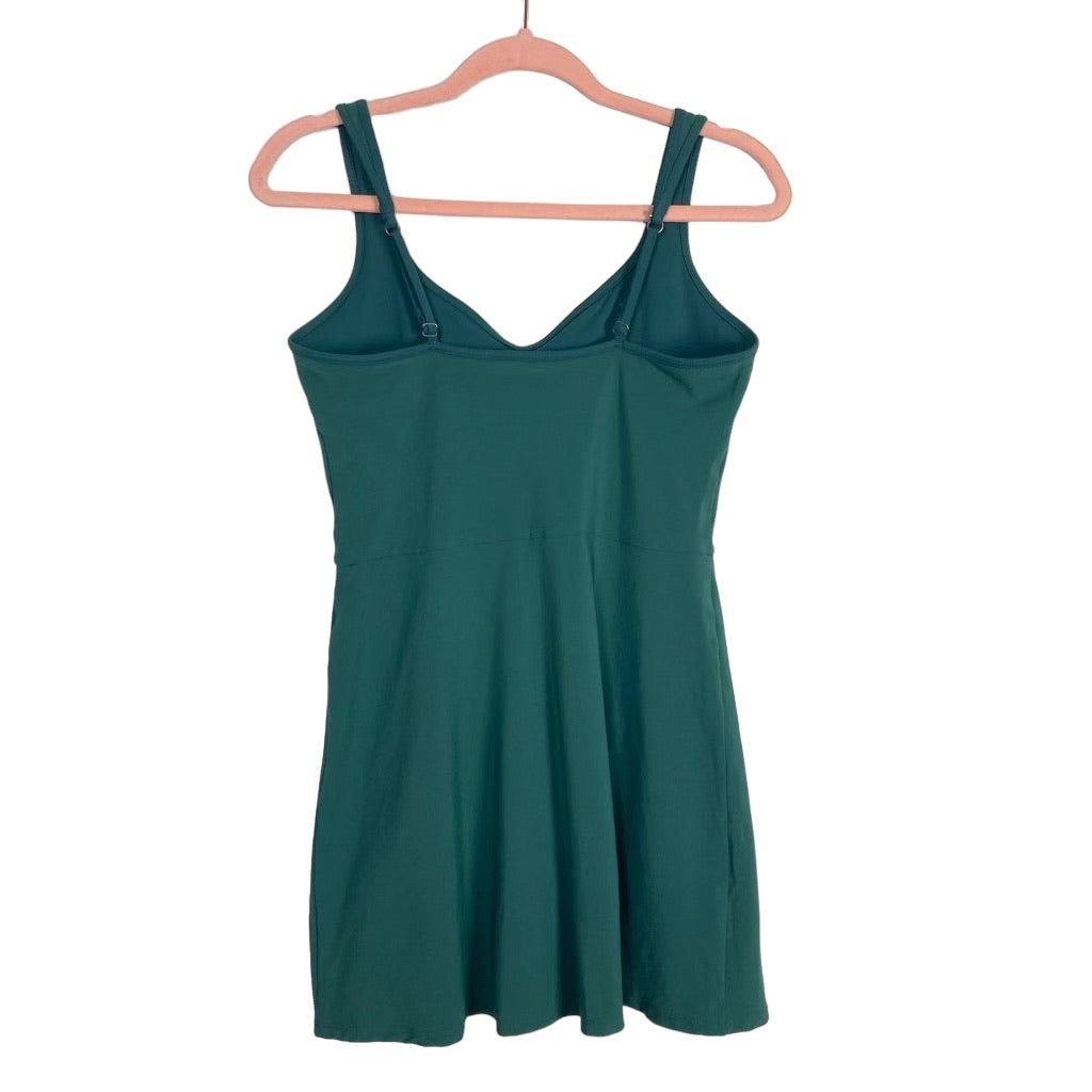 abercrombie and fitch traveler mini dress Abercrombie & Fitch Green Sweetheart Traveler Mini Dress- Size M Petit –  The Saved Collection