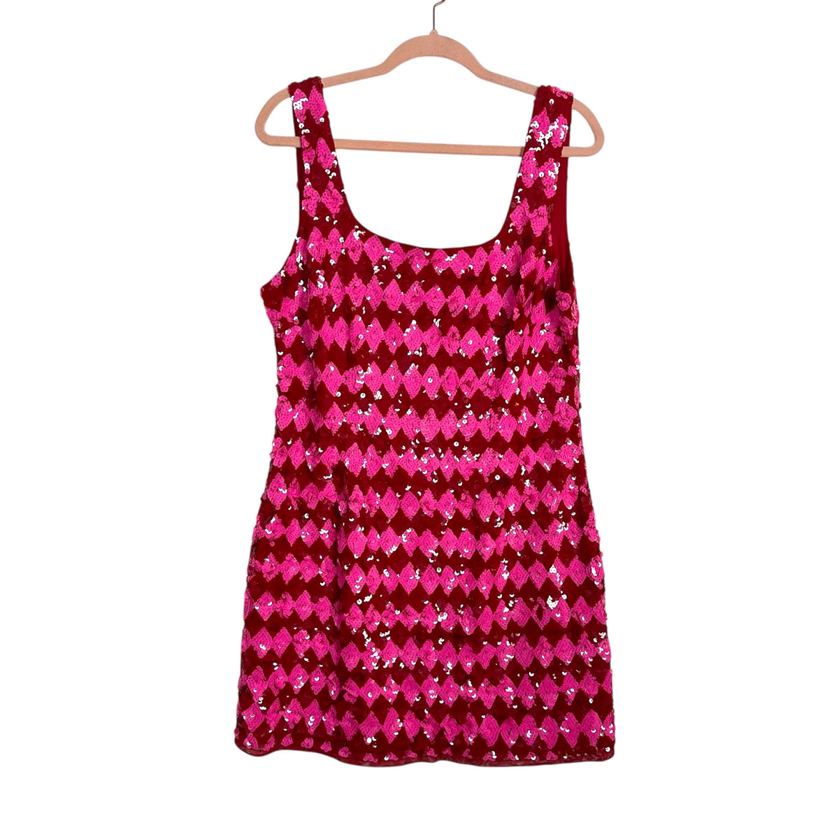 River Island Pink/Red Sequin Dress