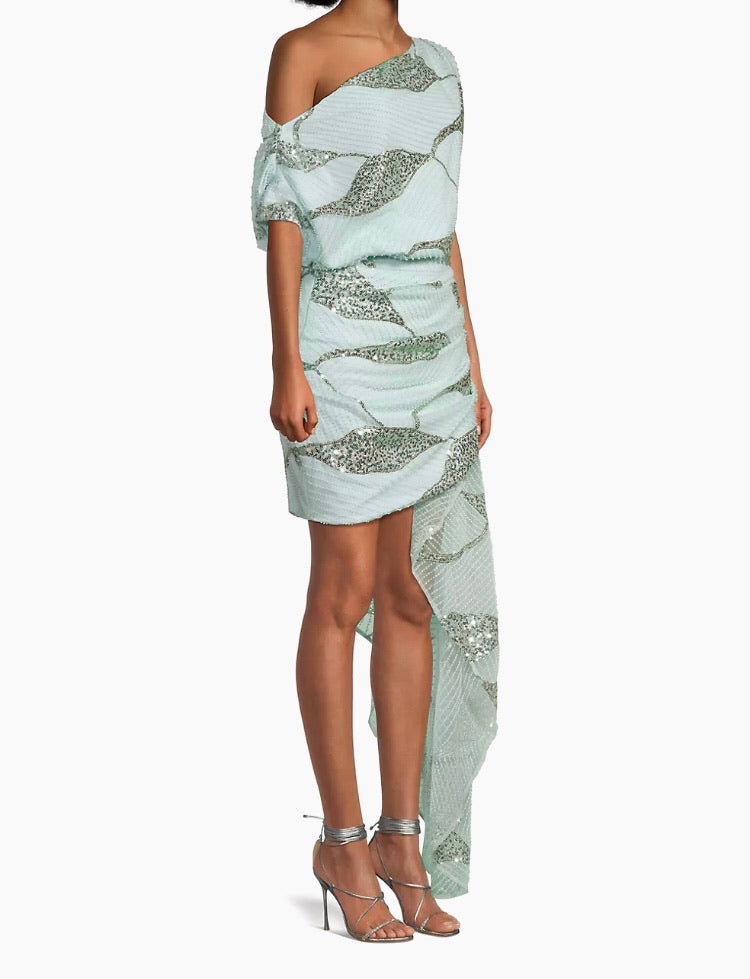 sequin embellished a-line cocktail dress Alyce Paris 3783