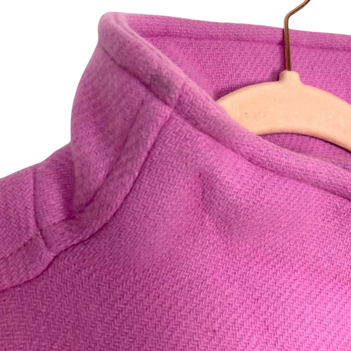 J Crew Italian Stadium Cloth by Nello Gori Pink Wool Blend Jacket