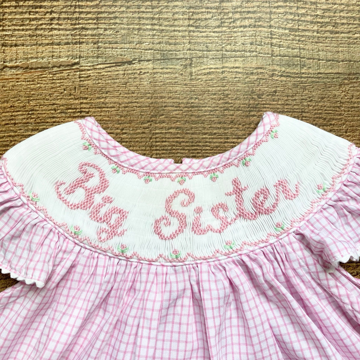 Claire & Charlie Pink Smocked Big Sister Dress- Size 24M (see notes) – The  Saved Collection