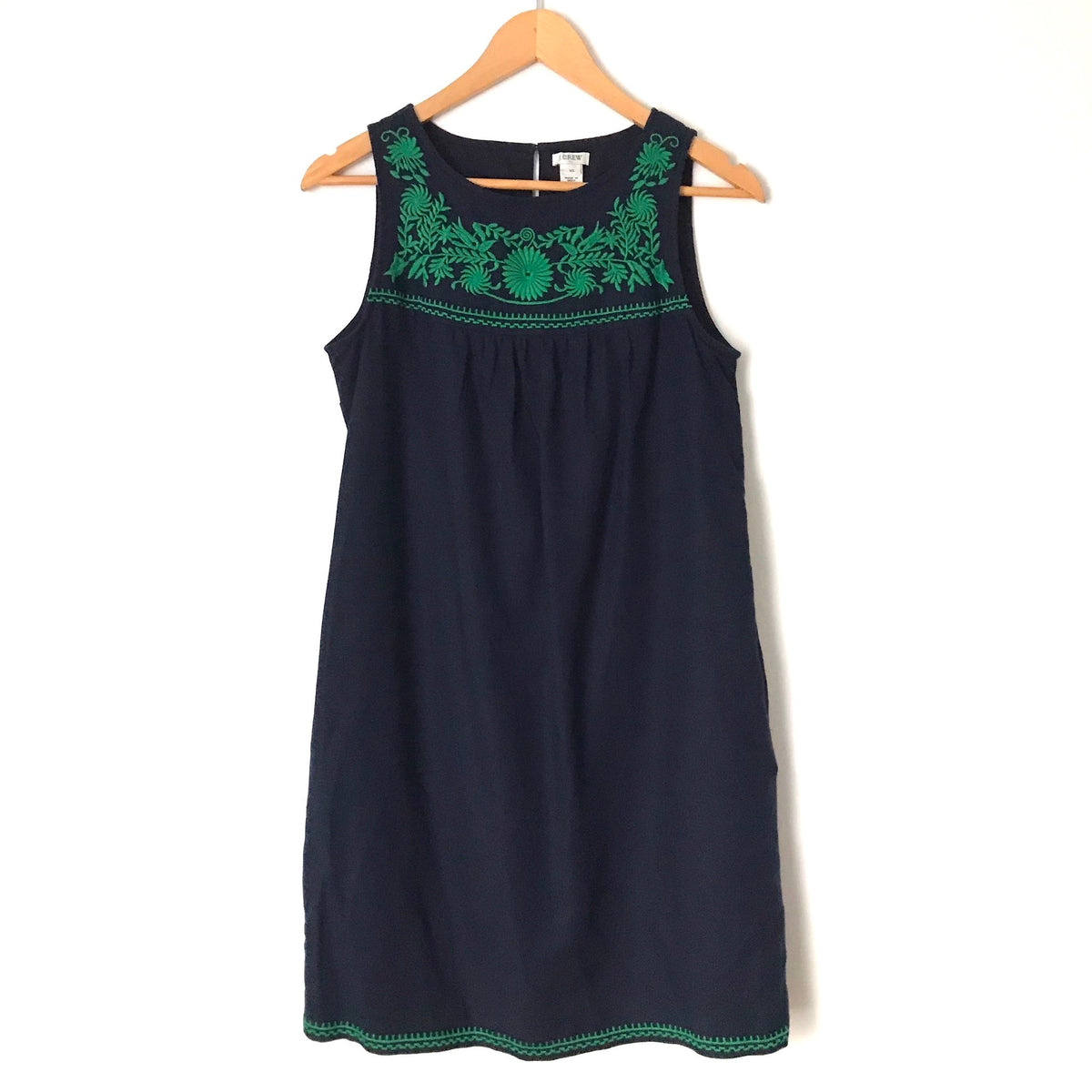 J. Crew Navy Embroidered Detail Dress- Size XS The Saved Collection J. Crew Navy Embroidered Detail Dress- Size XS The Saved Collection