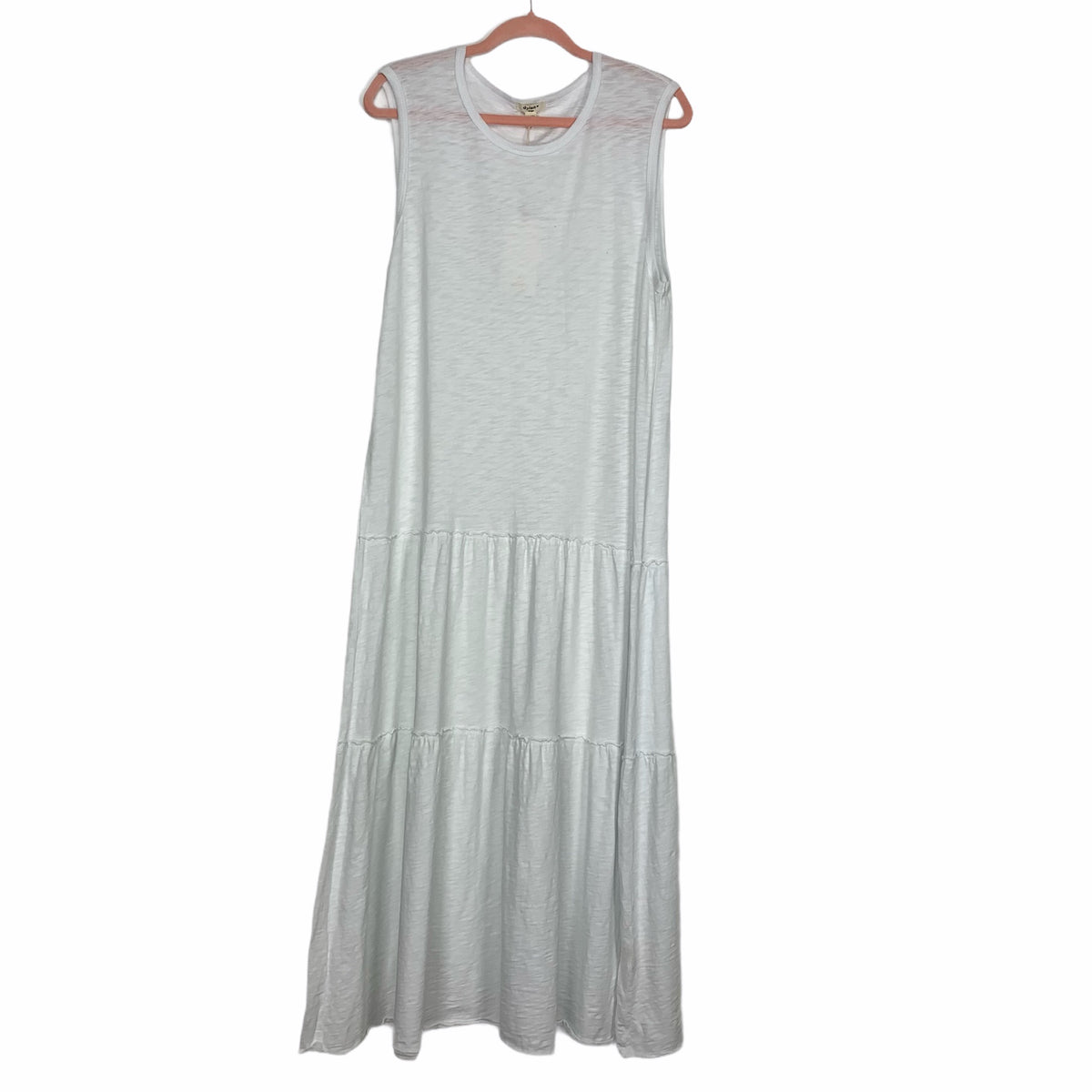 dylan maxi dress white Dylan White Sleeveless Maxi Dress NWT- Size L – The Saved Collection