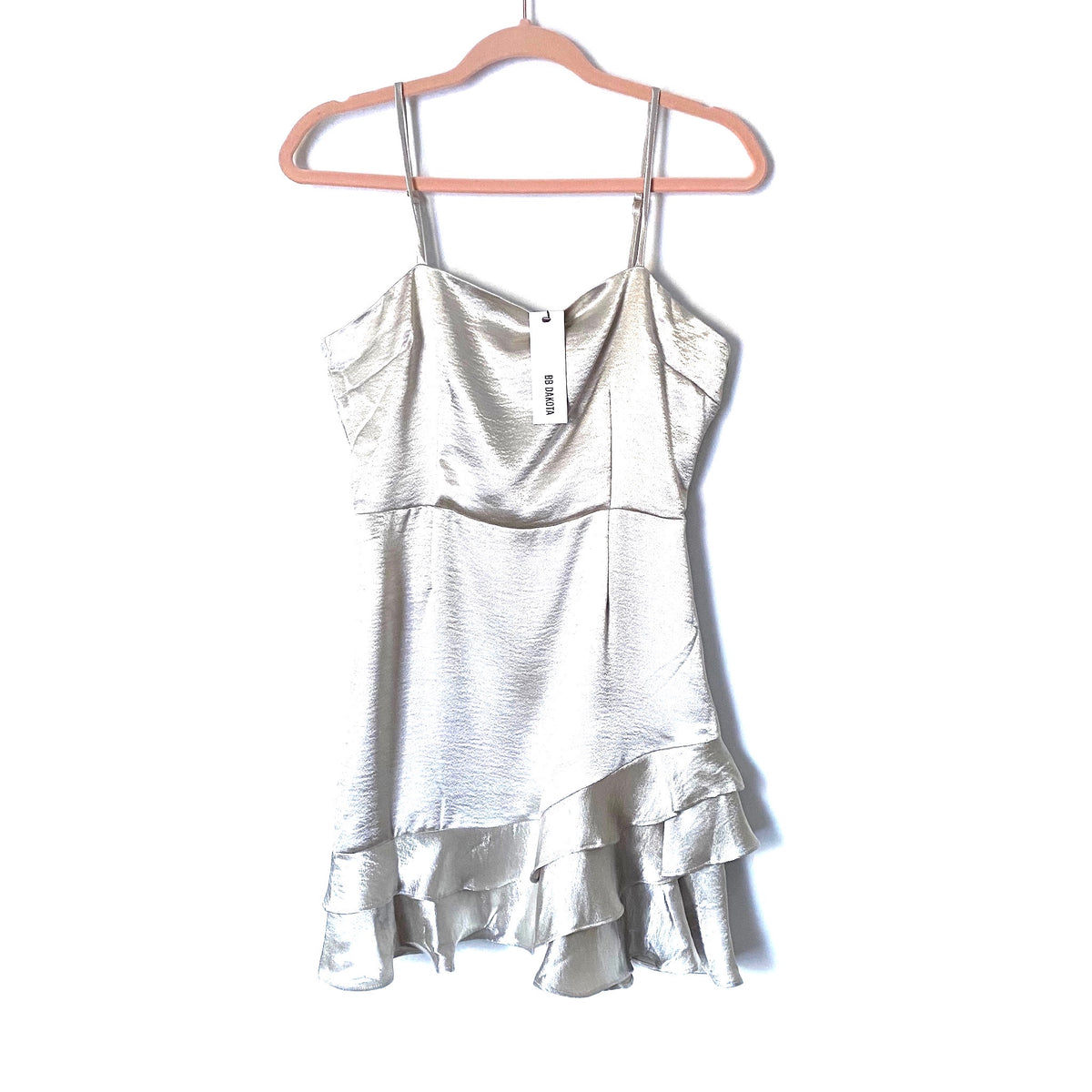 bb dakota grey dress BB Dakota Heather Grey Sweatshirt Dress Womens size M 3/4 sleeve Pockets  NEW