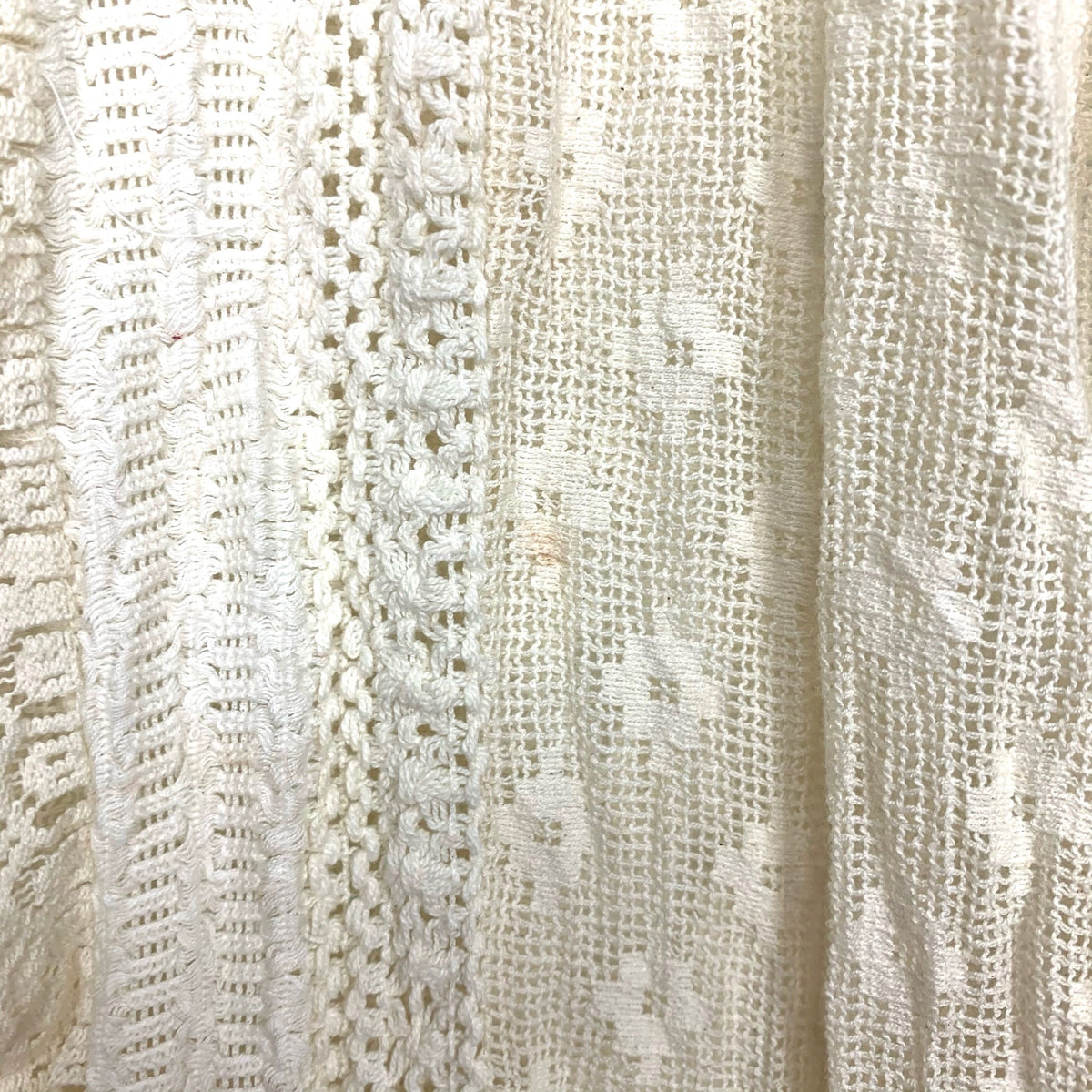 Zara Cream Sheer Crochet Dress- Size L (see notes) – The Saved Collection