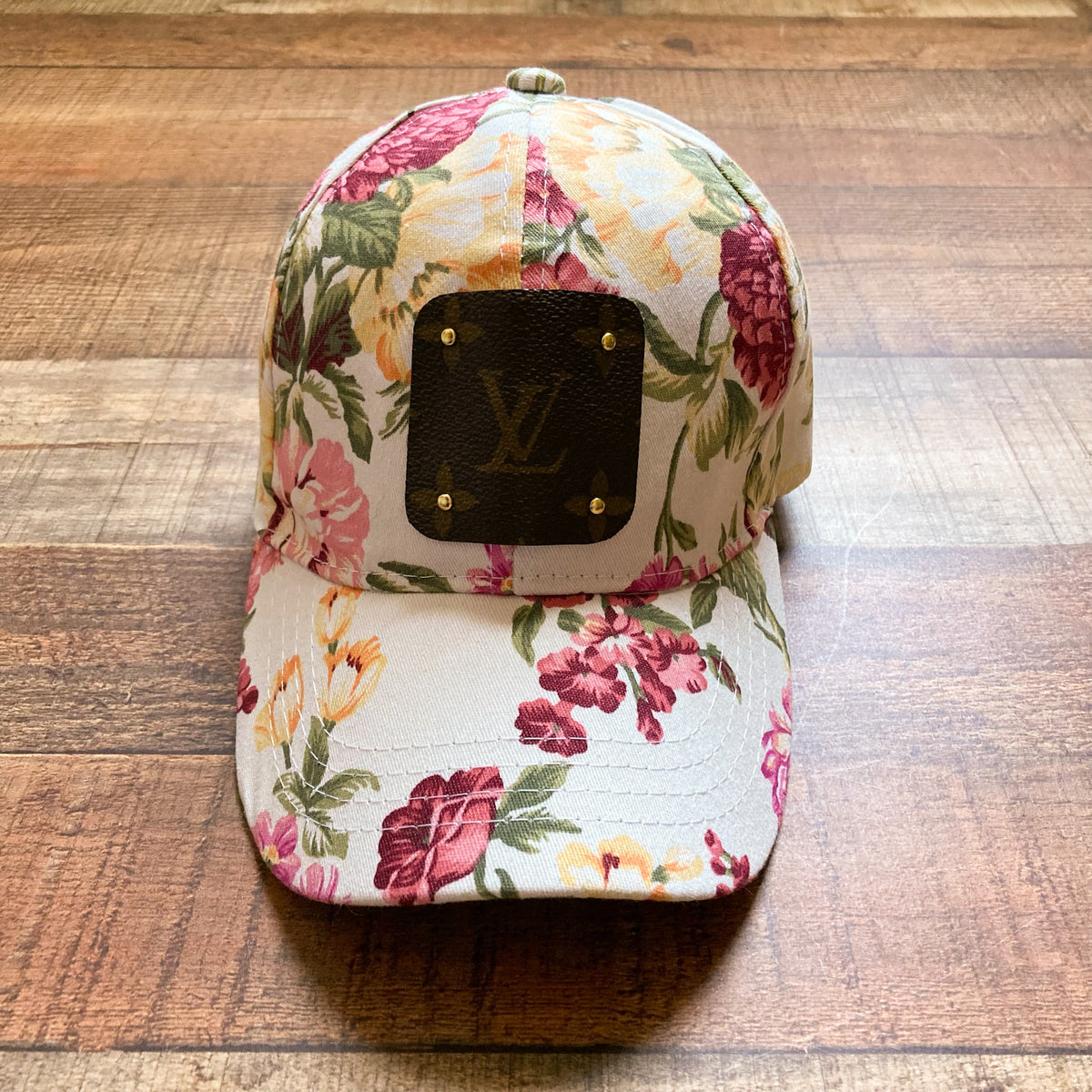Upcycled LV Patch Baseball Hat-Gray – LuBella's