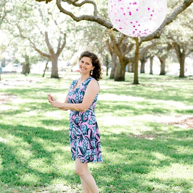 Draper James Hyacinth Pink Floral Love Circle Dress- Size 6
