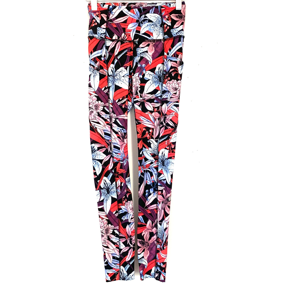 Balance Collection Floral Cropped Leggings 21 Inseam Small Floral Multi