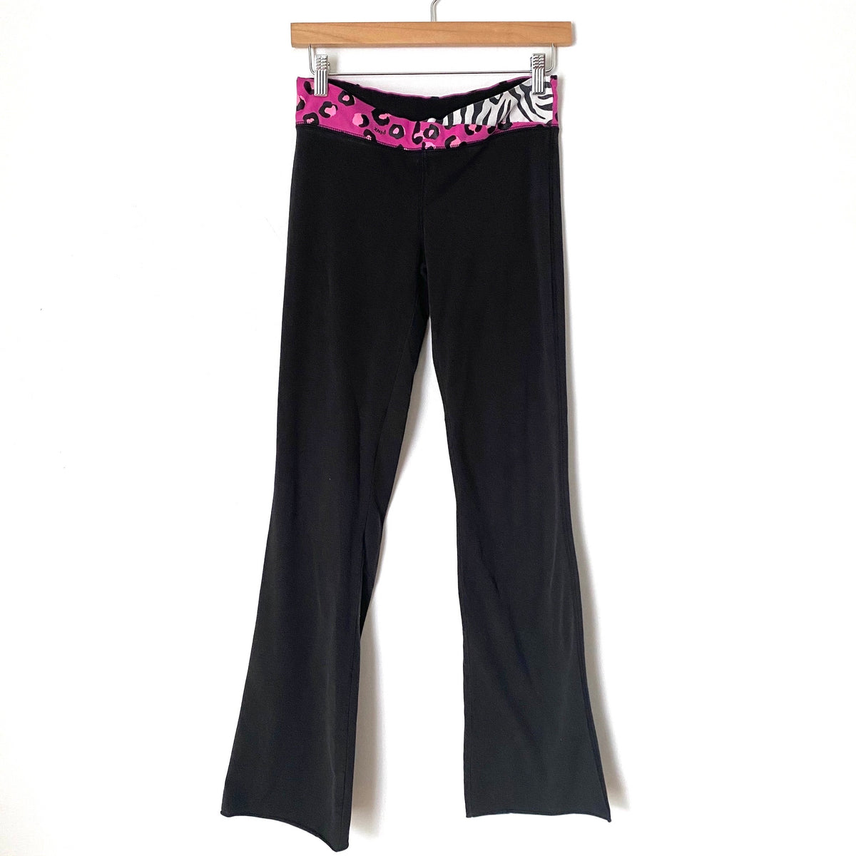 PINK Yoga Pants Womens Size XS Victoria Secret Black RN# 54867