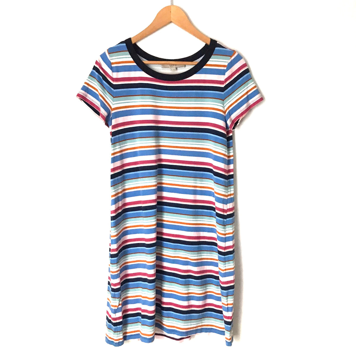 LOFT Striped T-Shirt Dress- Size XS