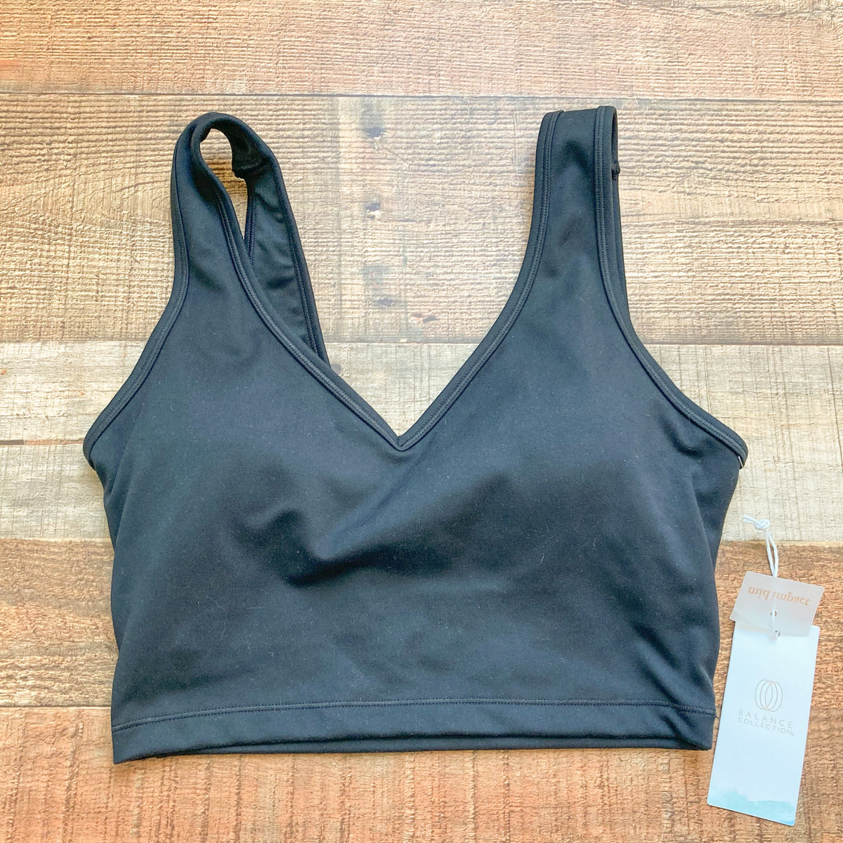 Balance Collection Black Mid Impact Sports Bra NWT- Size M – The Saved  Collection