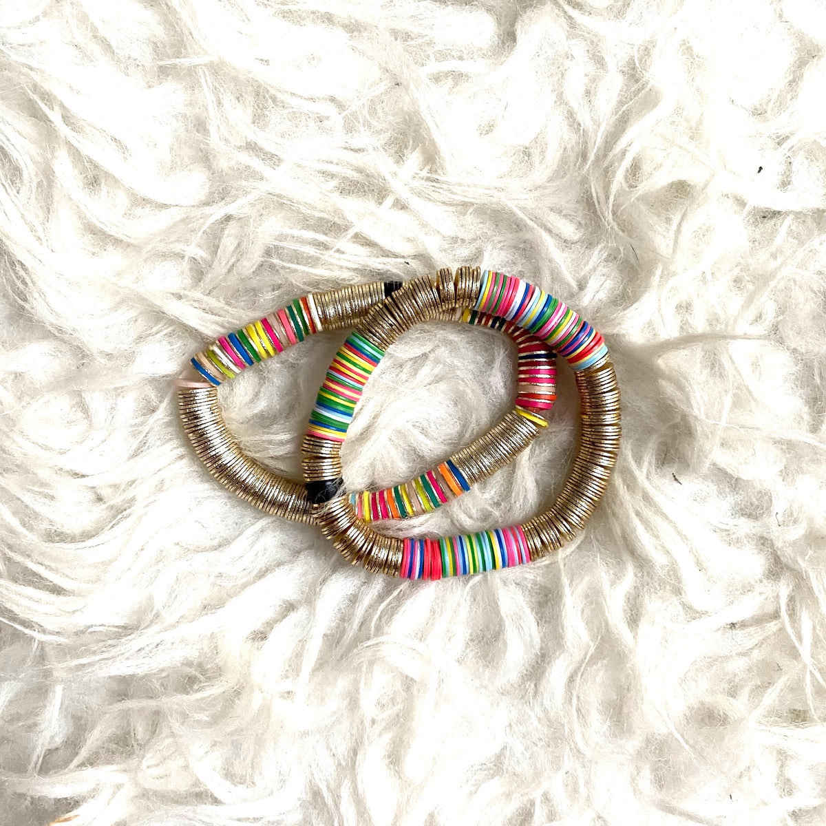 Allie + Bess Raspberry Duo Bracelet