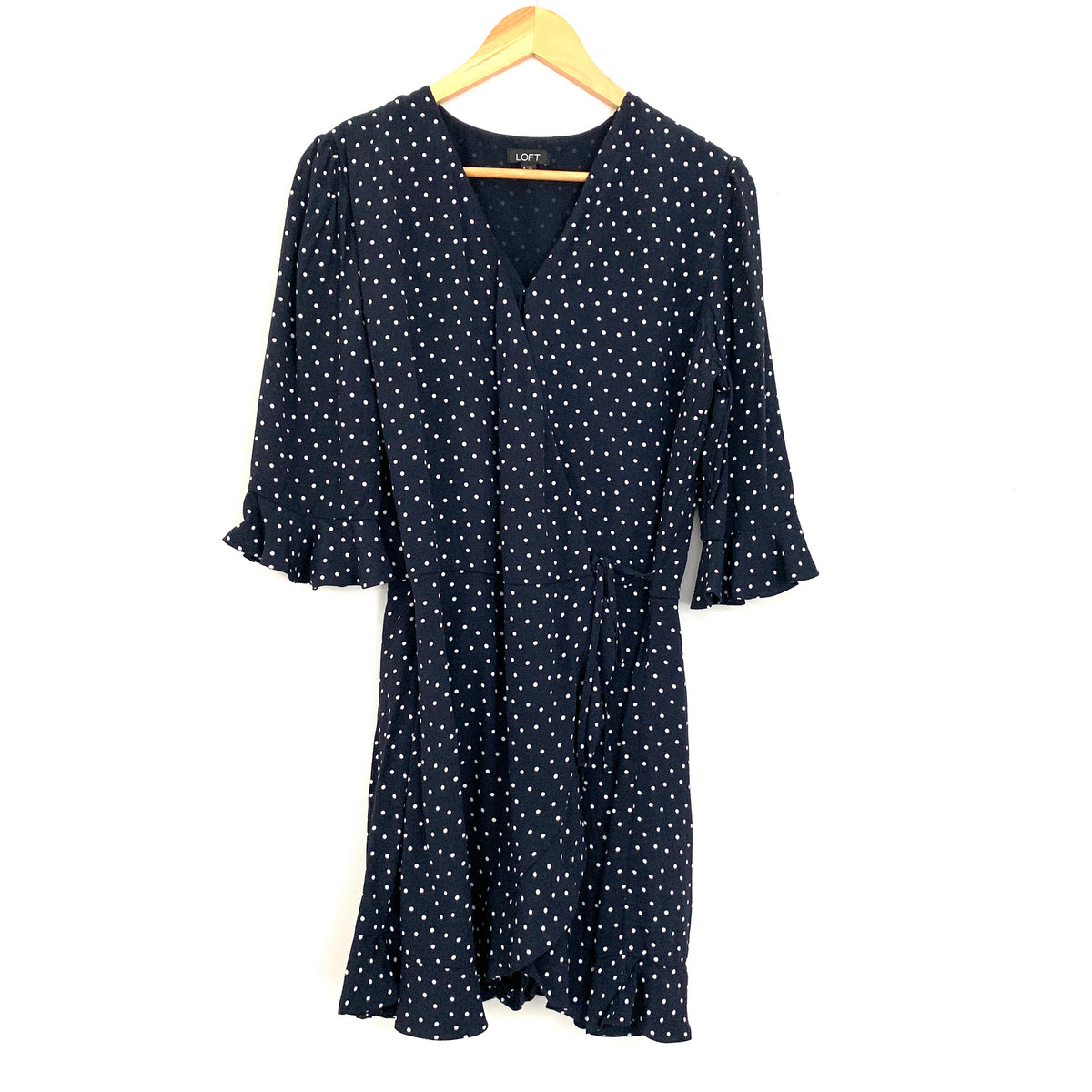 LOFT Polka Dot Faux Wrap Romper- Size 4  The Saved Collection