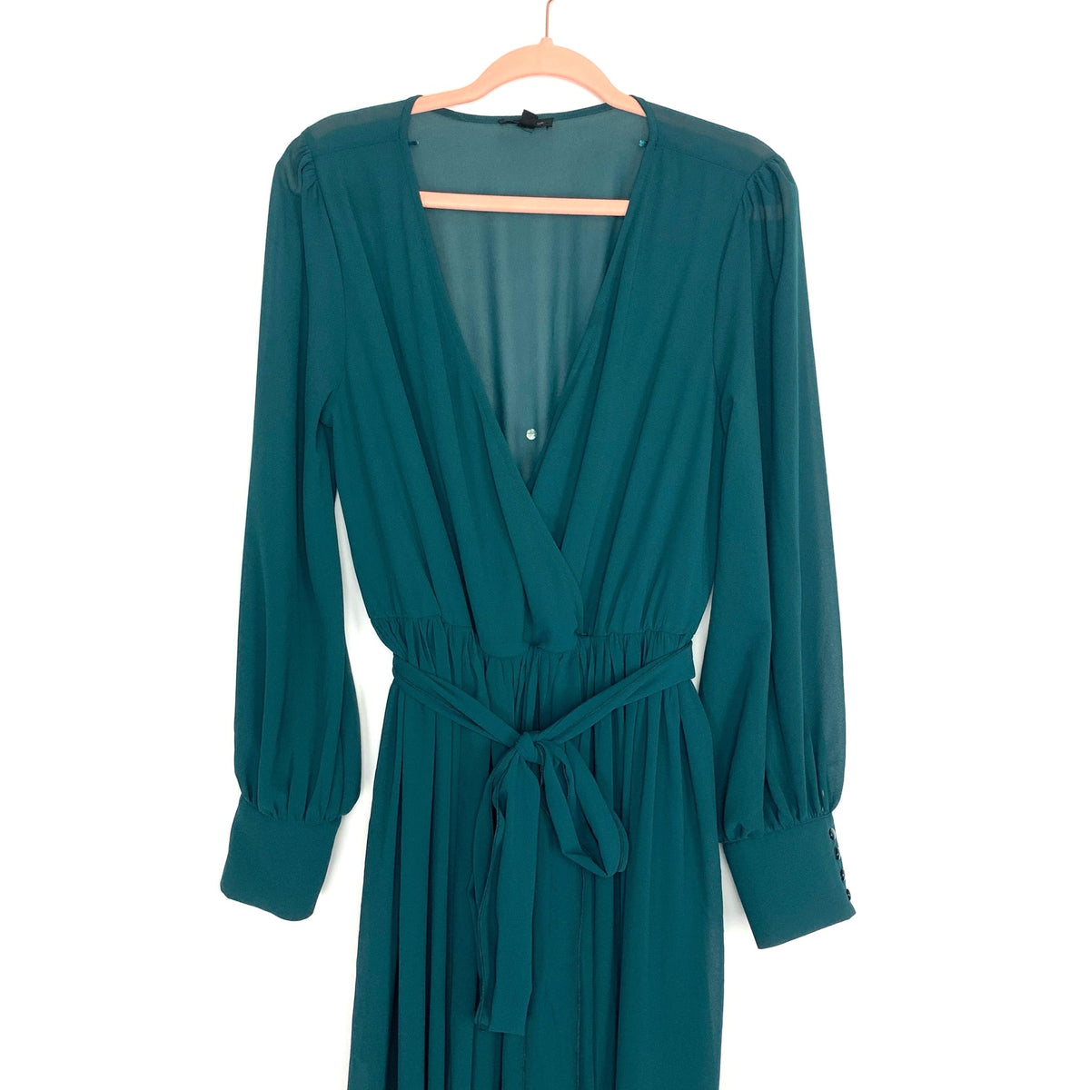 Miss Avenue Green Maxi Front Slits Dress- Size XL – The Saved Collection