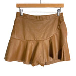 Vestique Latte Faux Leather Skort NWT- Size M