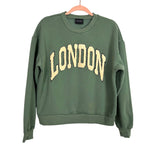 Miou Muse Forest Green London Sweatshirt- Size S (see notes)