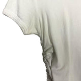 MOTHER White Cinched Sides Tee- Size S (see notes)