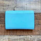 Tory Burch Blue Wallet Crossbody with Detachable Chain and Dust Bag (LIKE NEW CONDITION)