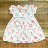 Sun House Children's Red Flowers and Bows Holiday Bouquet Lila Dress- Size 4 (sold out online)