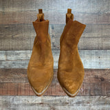 Marc Fisher Camel Suede Leather Booties- Size 8.5 (see notes)