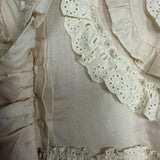 ASTR Cream Layered Ruffle Hidden Button Cropped Top NWT- Size S