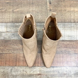 Qupid Camel Suede Booties- Size 10 (Brand New Condition)