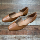 Madewell Camel Leather Flats- Size 9