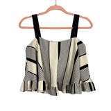 Sugarlips Cream/Black Striped Ruffle Tank- Size S (see notes, we have matching pants)