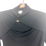 Rachel Parcell Black Front Cutout Bodysuit NWT- Size S
