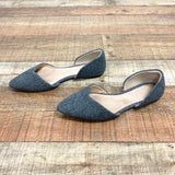 Old Navy Grey Faux Wool Slip On Flats- Size 7.5