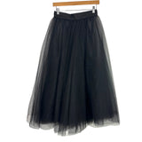 Space 46 Black Tulle Front Slit Skirt- Size M
