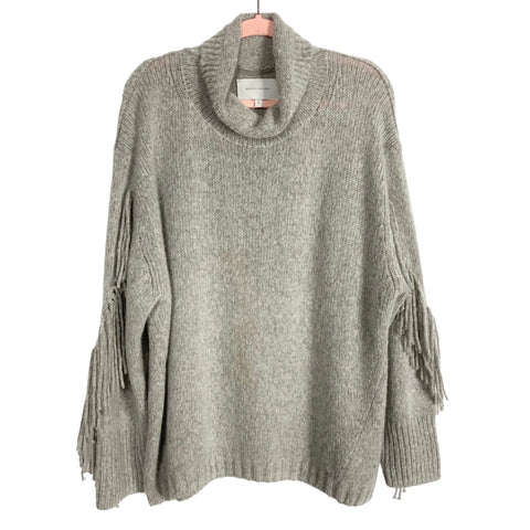 Brochu Walker Wool and Cashmere Blend Fringe Sleeve Sweater- Size L (sold out online)