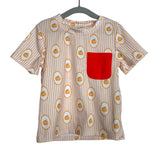 Bitty Babe Striped Pumpkin Top + Orange Shorts Set - Size 2T