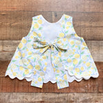 Zuccini Kids Lemon Print Back Tie Top Shorts Set- Size 3T