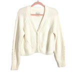 Abercrombie & Fitch Ivory Chenille Cropped Cardigan NWT- Size S (sold out online)