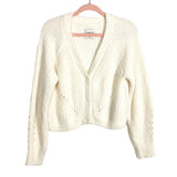 Abercrombie & Fitch Ivory Chenille Cropped Cardigan NWT- Size S (sold out online)