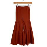 Shein Brick Tiered Ruffle Bell Bottoms-Size 8Y
