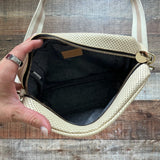 Clare V. Cream Perforated Leather Crossbody (see notes)