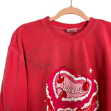 Living Fully Co. by Mallory Ervin Faded Red Sweetie Sweatshirt- Size L (see notes)
