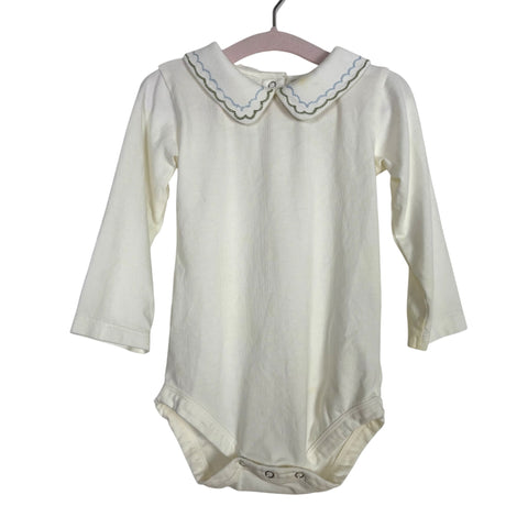Baybala White Collared Onesie - Size 12M (See Notes)