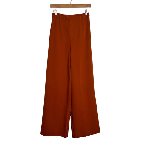 Missguided Rust Wide Leg Pants - Size US 4 (Inseam 32")