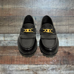Celine Black Leather Loafers- Size 36