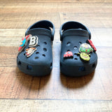 Crocs Navy with Charms Classic Clogs-Size C10 (see notes)