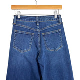JBD Wide Leg Raw Hem Dark Wash Jeans - Size 27 (Inseam 29")