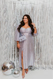 Show Me Your Mumu Lilac Sequin Front Slit Dress- Size XXL (sold out online)