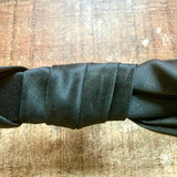 No Brand Black Satin Top Knot Headband (see notes)