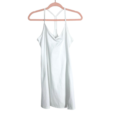 TnAxtion White Thigh Slit Court Dress- Size M (no shorts underneath)