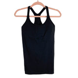 Lululemon Black Ribbed Built in Bra Tank- Size 8