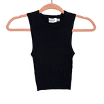 Petal + Pup Black Ribbed Sleeveless Top - Size S/M